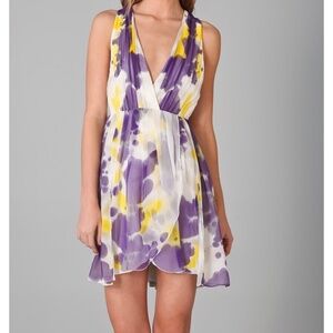 Alice+Olivia Connley V-Neck Mini Dress
